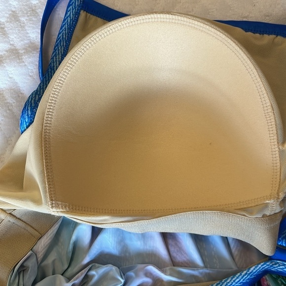 Swimsuits for All Lightweight Scoop Neck Striped Blouson Tankini Top - Picture 9 of 13